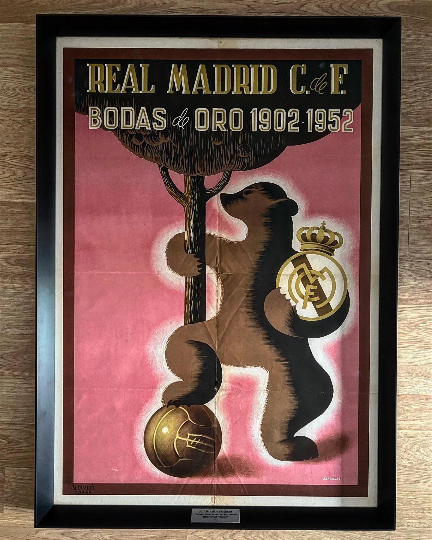 Cartel de las bodas de oro del Real Madrid 1952 (3er Premio)